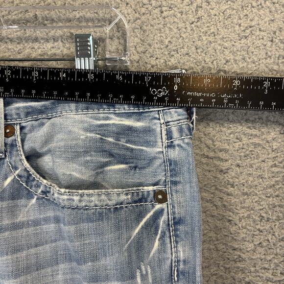 Big Star Pioneer Boot Cut Jean Mens 36R Light Wash Distressed Cowboy Rodeo Ranch - Picture 5 of 11